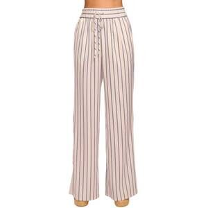 NEW RAMY BROOK sylvie stripe wide leg pants in ivory